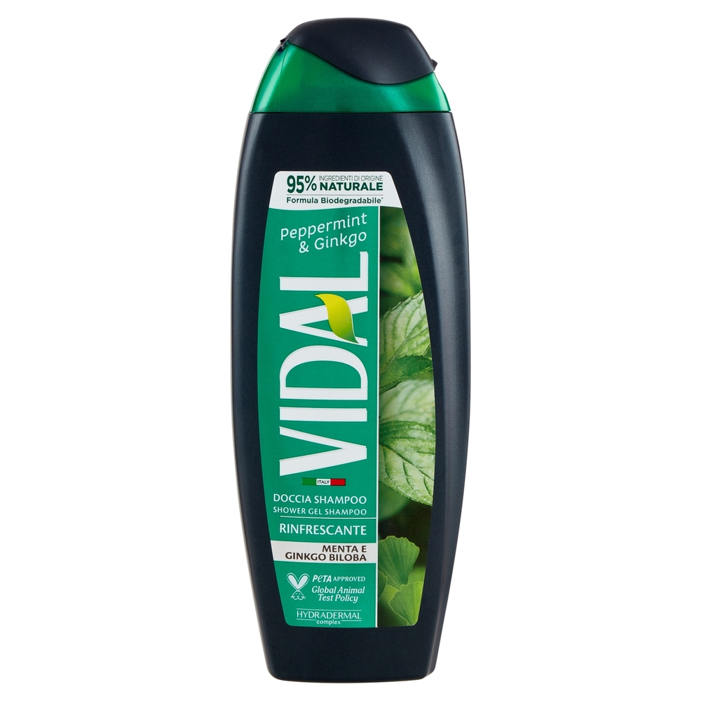Vidal Peppermint & Ginkgo Doccia Shampoo Menta e Ginkgo Biloba 250 ml